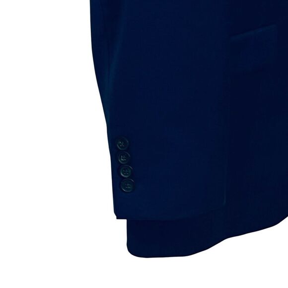 100% Wool Men’s 42L Lauren Ralph Lauren Blazer Navy Blue Modern Fit Coat Jacket - Picture 6 of 16
